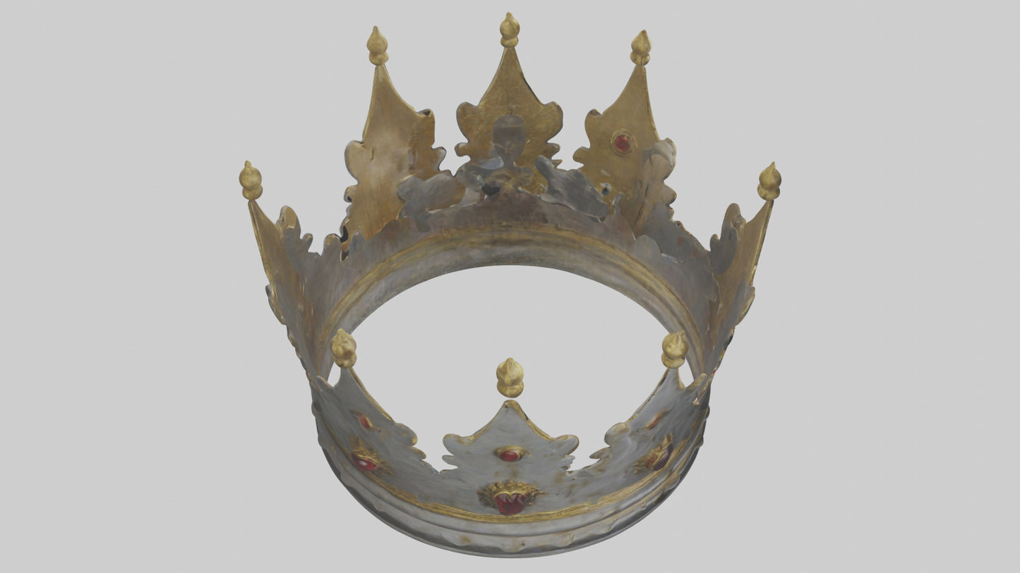 3D model Crown of the Kings model VR / AR / low-poly