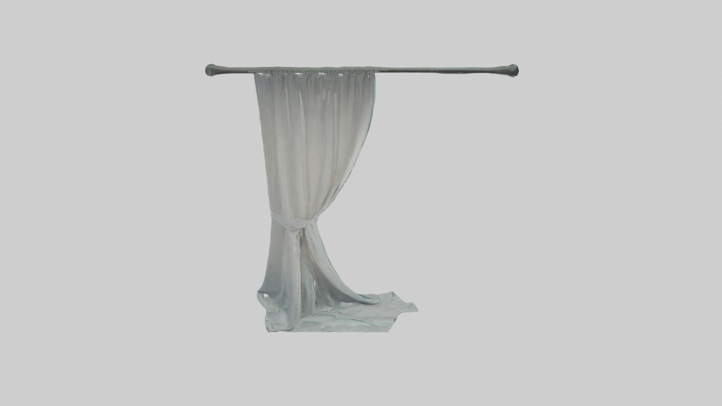 3D model Curtain model VR / AR / low-poly