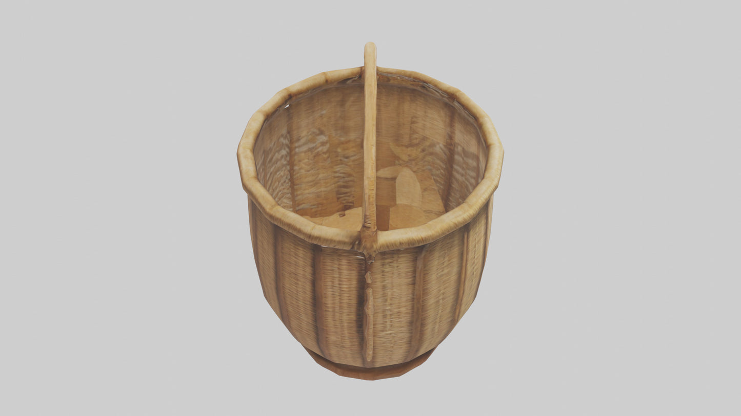 3D model Decorative basket model VR / AR / low-poly