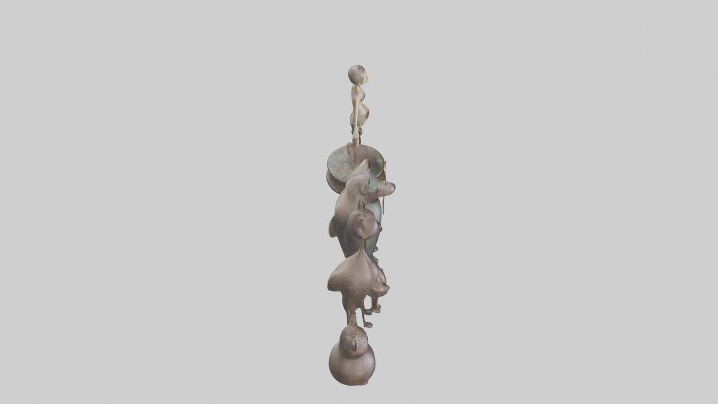 Decorative Figurines model VR / AR / low-poly