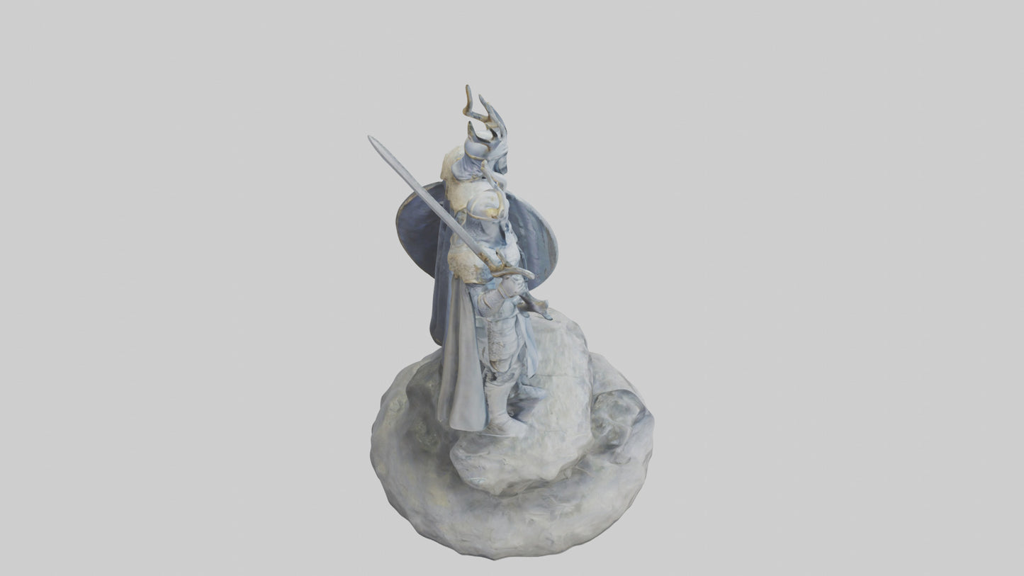 3D model Defenders of the Realm Statue model VR / AR / low-poly