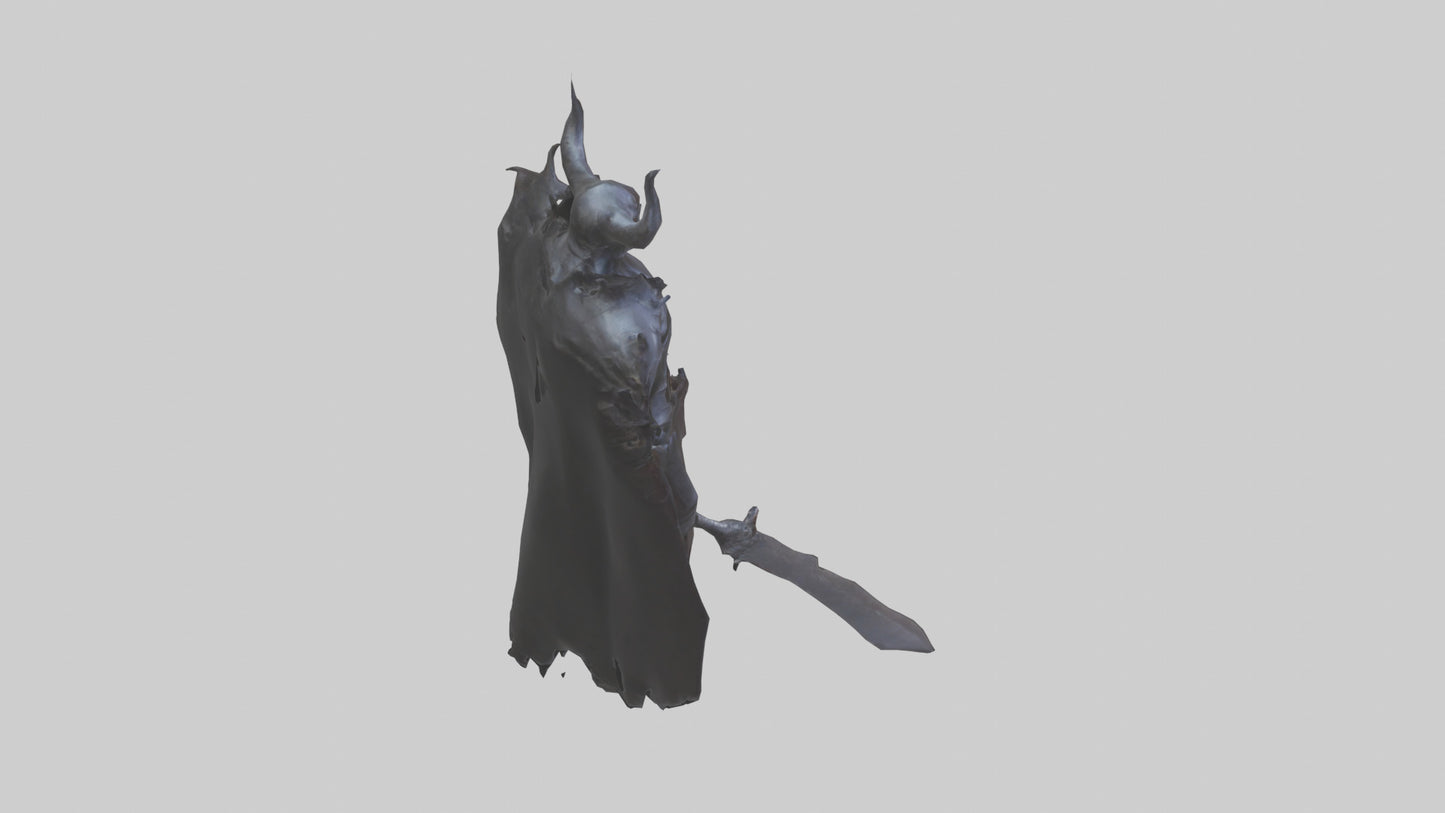 3D model Demon Knight model VR / AR / low-poly