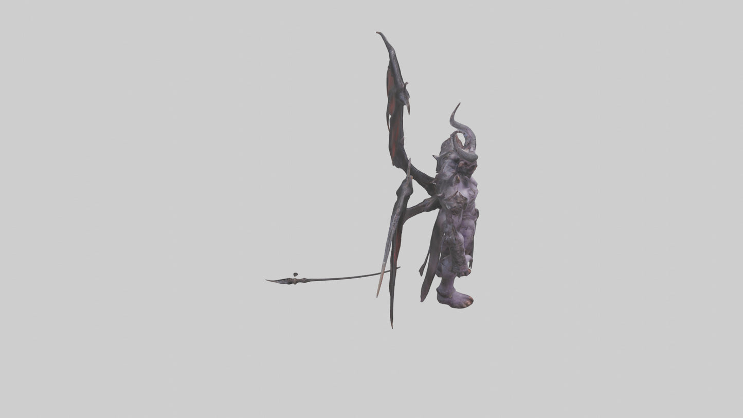 Demon Lord model VR / AR / low-poly