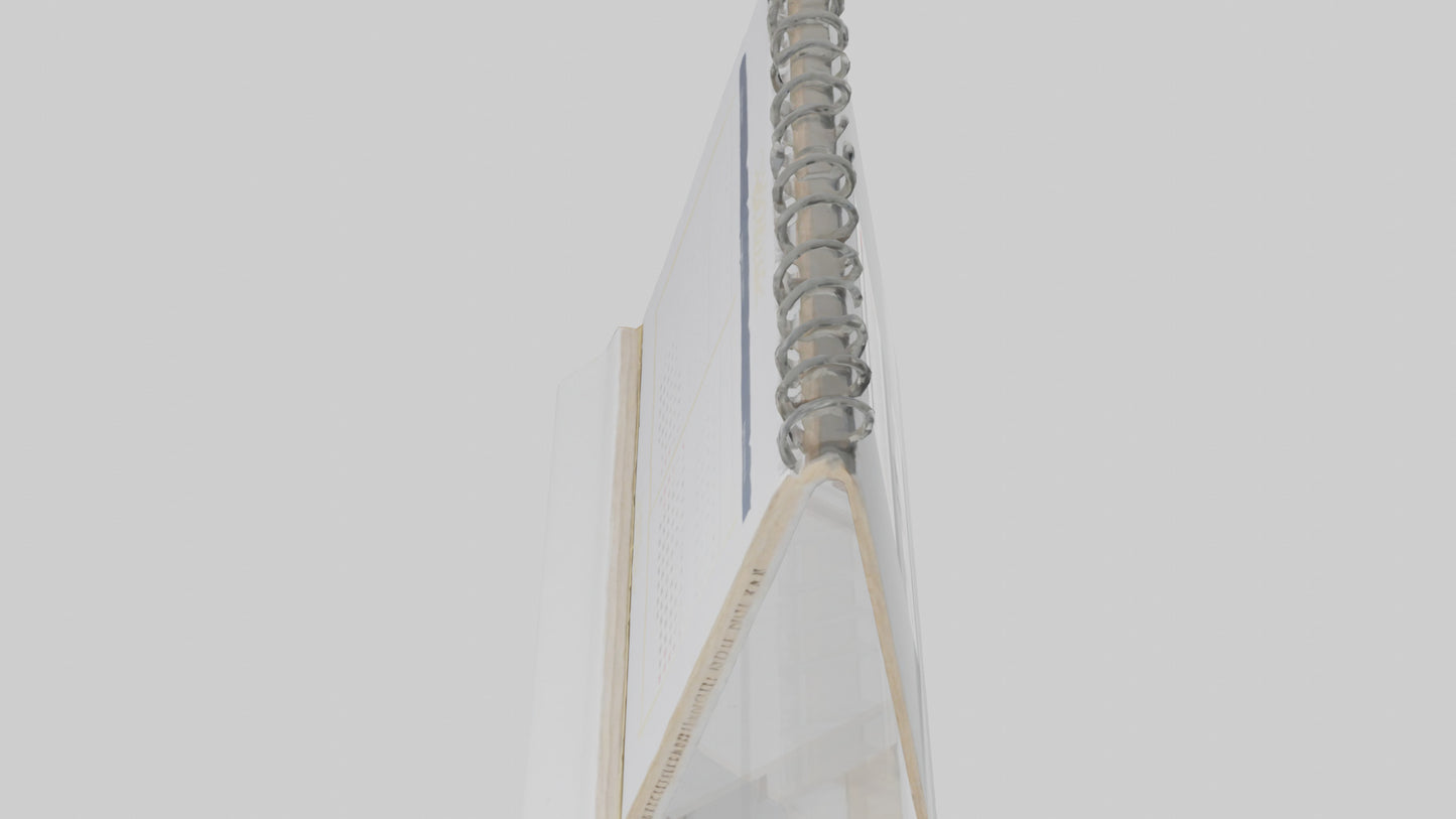 3D model Desk Calendar model VR / AR / low-poly