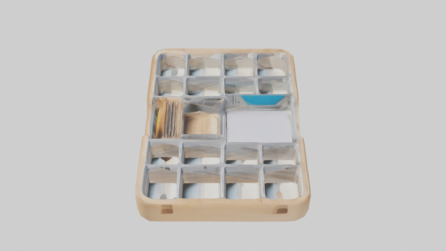 Desk Organizer Tray model VR / AR / low-poly