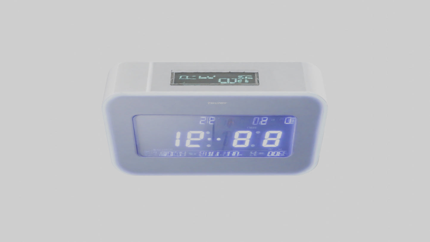 3D model Digital Alarm Wall Clock model VR / AR / low-poly