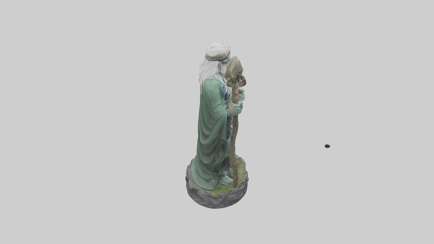 Druids Call statue model 3D model