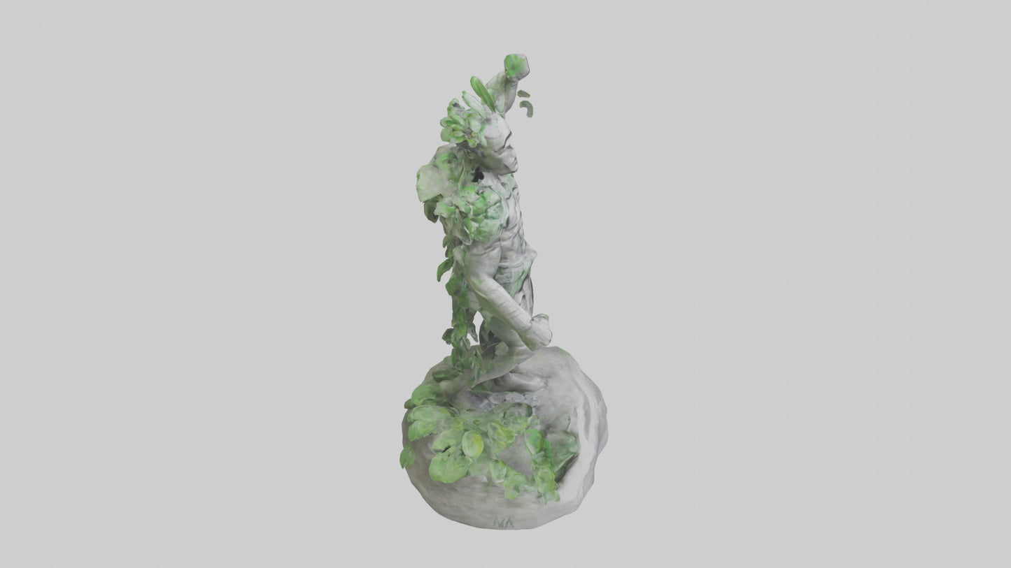 Eco Warrior Statue model 3D model