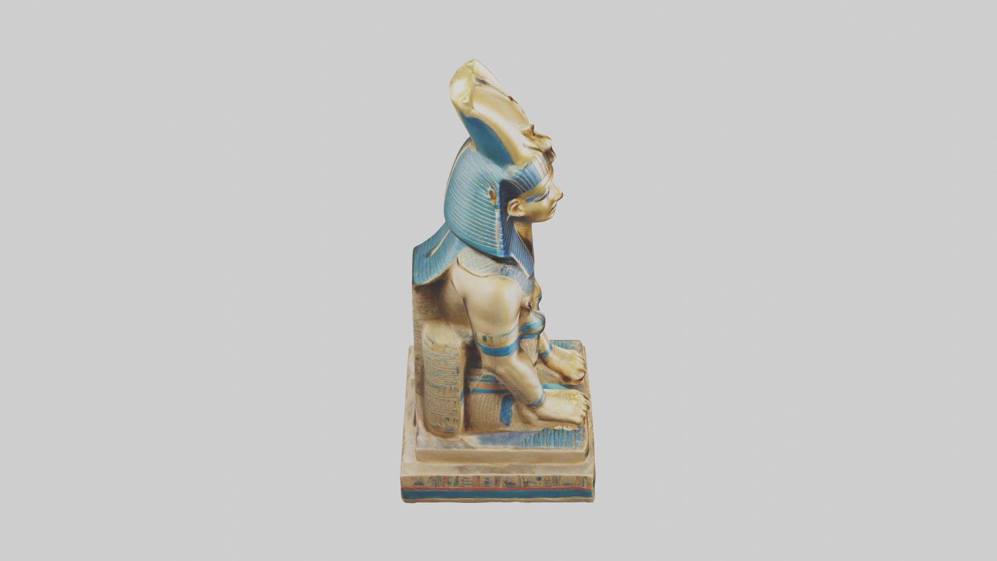 Egyptian Pharaoh statue model 3D model