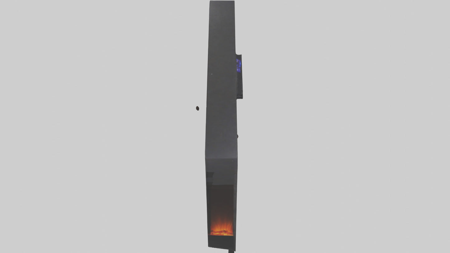 Electric fireplace model 3D model