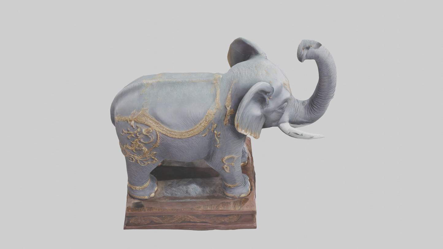 Elephant statue model 3D model