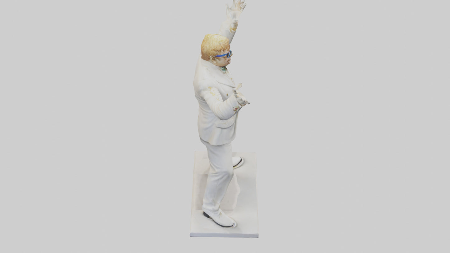 Elton John statue model 3D model