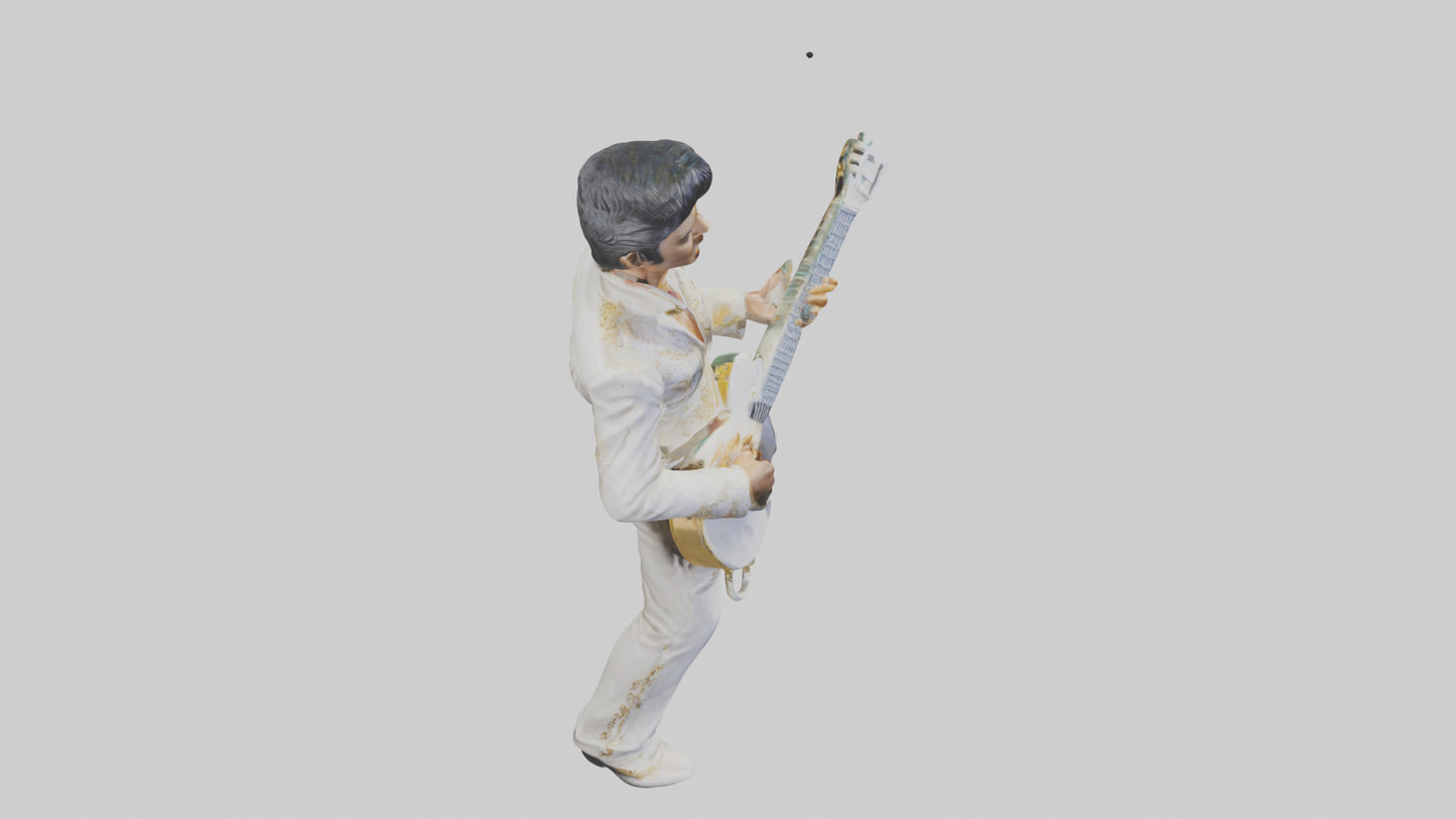 Elvis Presley statue model VR / AR / low-poly
