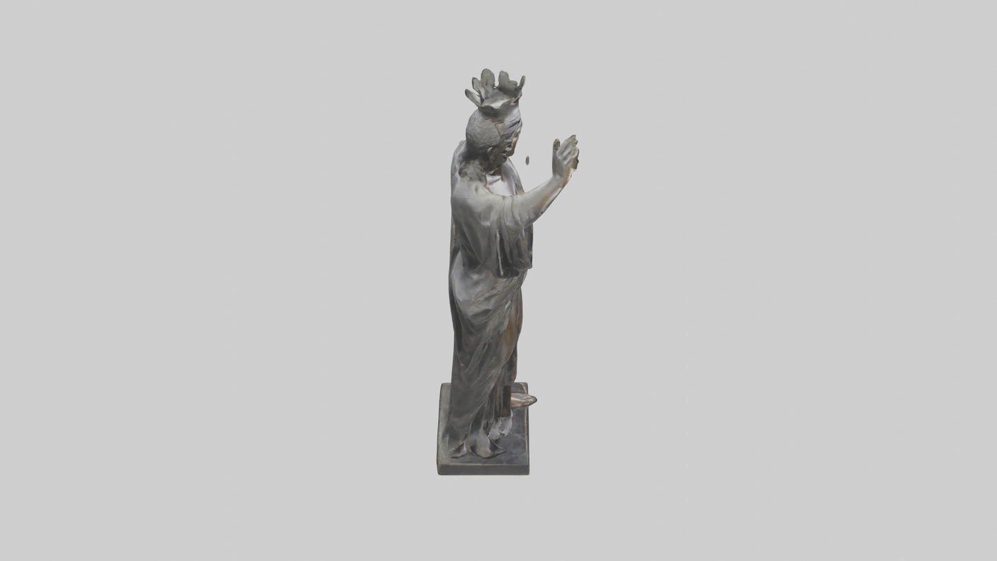 Emancipated Figure statue model 3D model