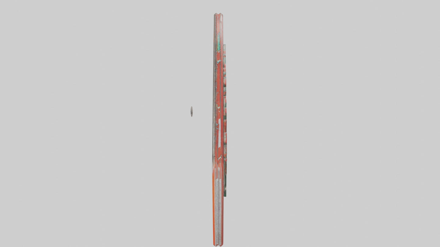 3D model Emergency Evacuation Route Attention Sign model VR / AR / low-poly