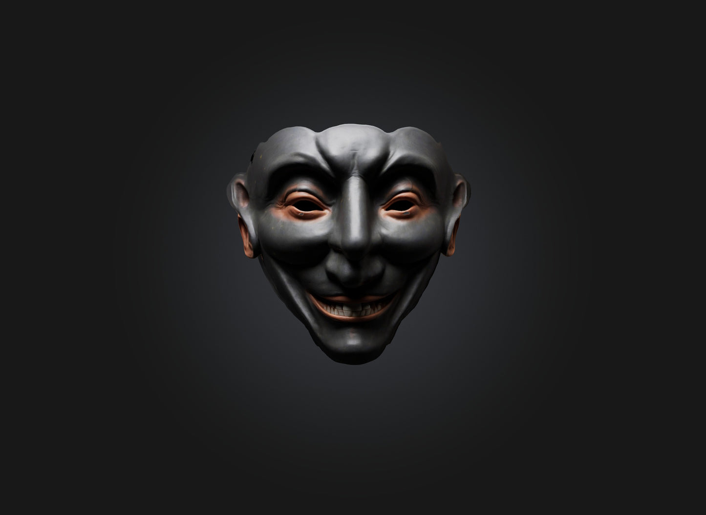 3D model emotion mask model VR / AR / low-poly