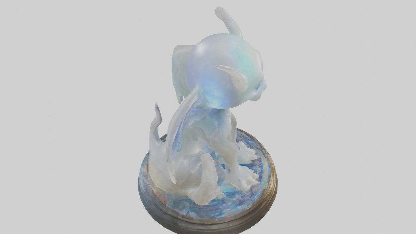 3D model Enchanted Moonstone statue model VR / AR / low-poly