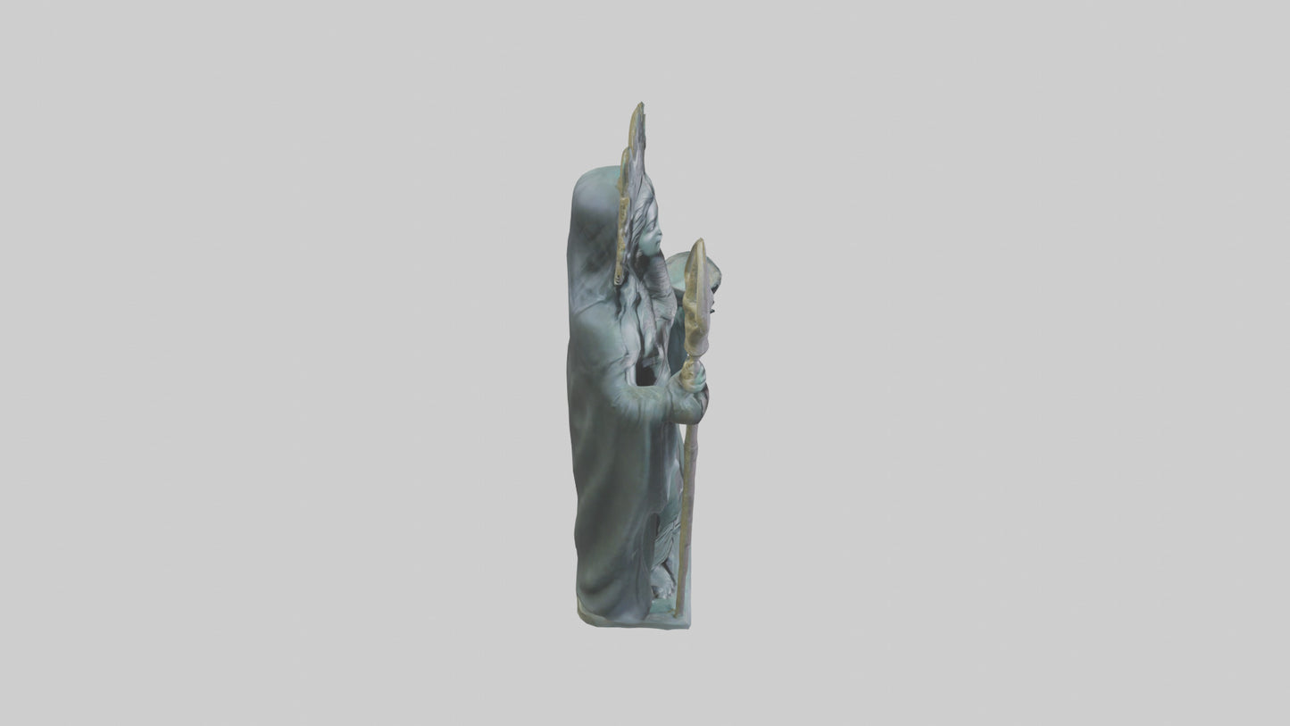 3D model Ereshkigal statue model VR / AR / low-poly