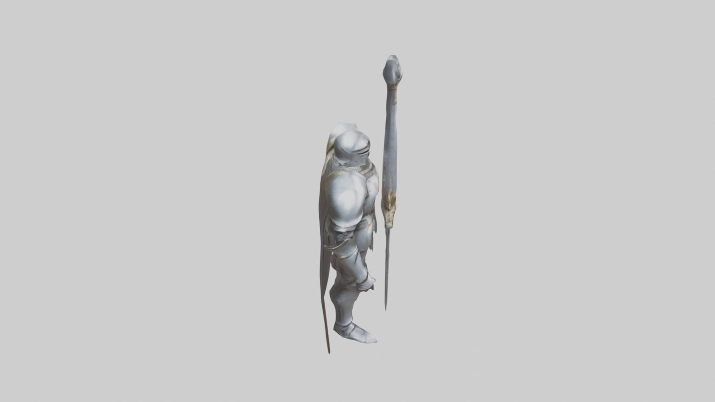 Eternal Knight model VR / AR / low-poly