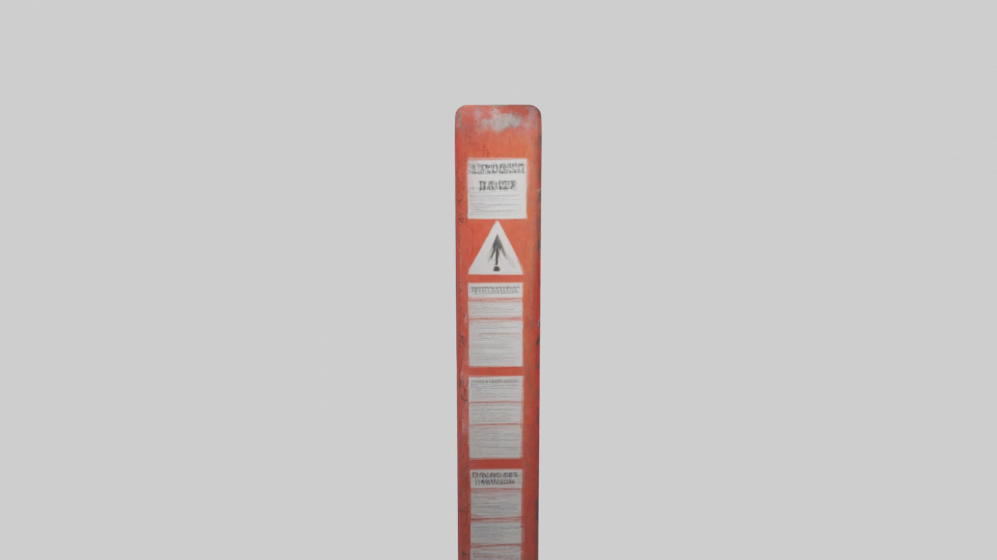 Explosive Risk Danger Sign model 3D model