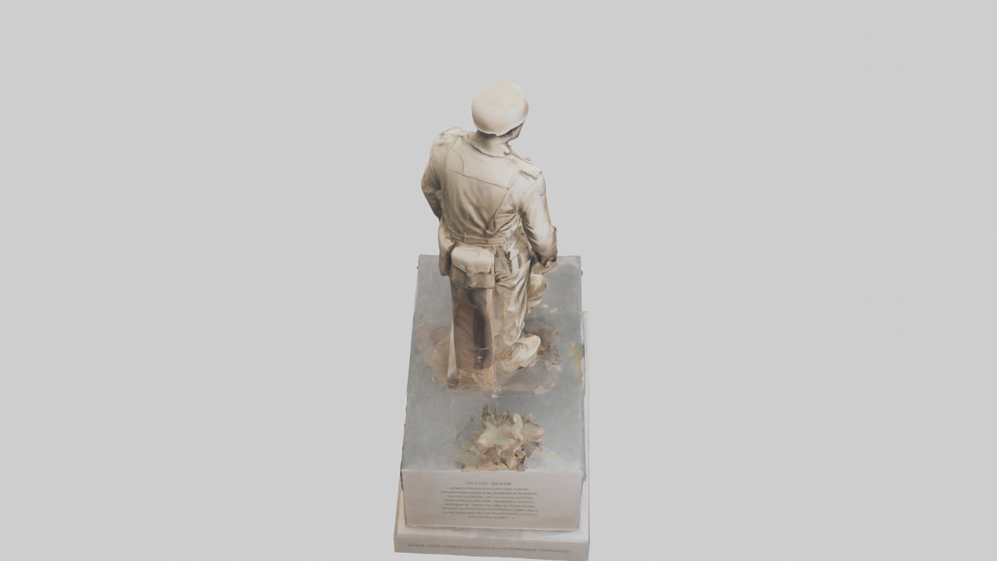 Fallen Soldier memorial model 2 3D model
