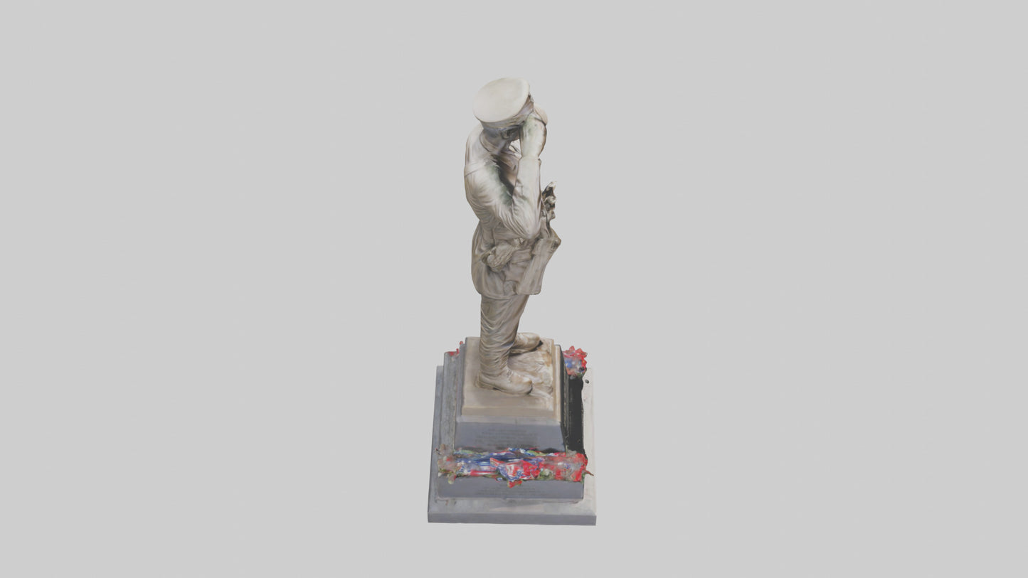 Fallen Soldiers memorial statue model 3D model