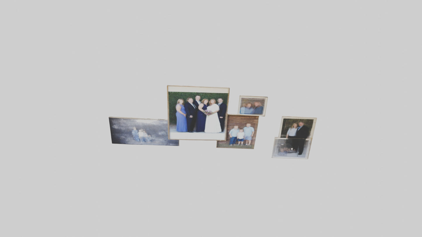 Family Photo Wall 3D model