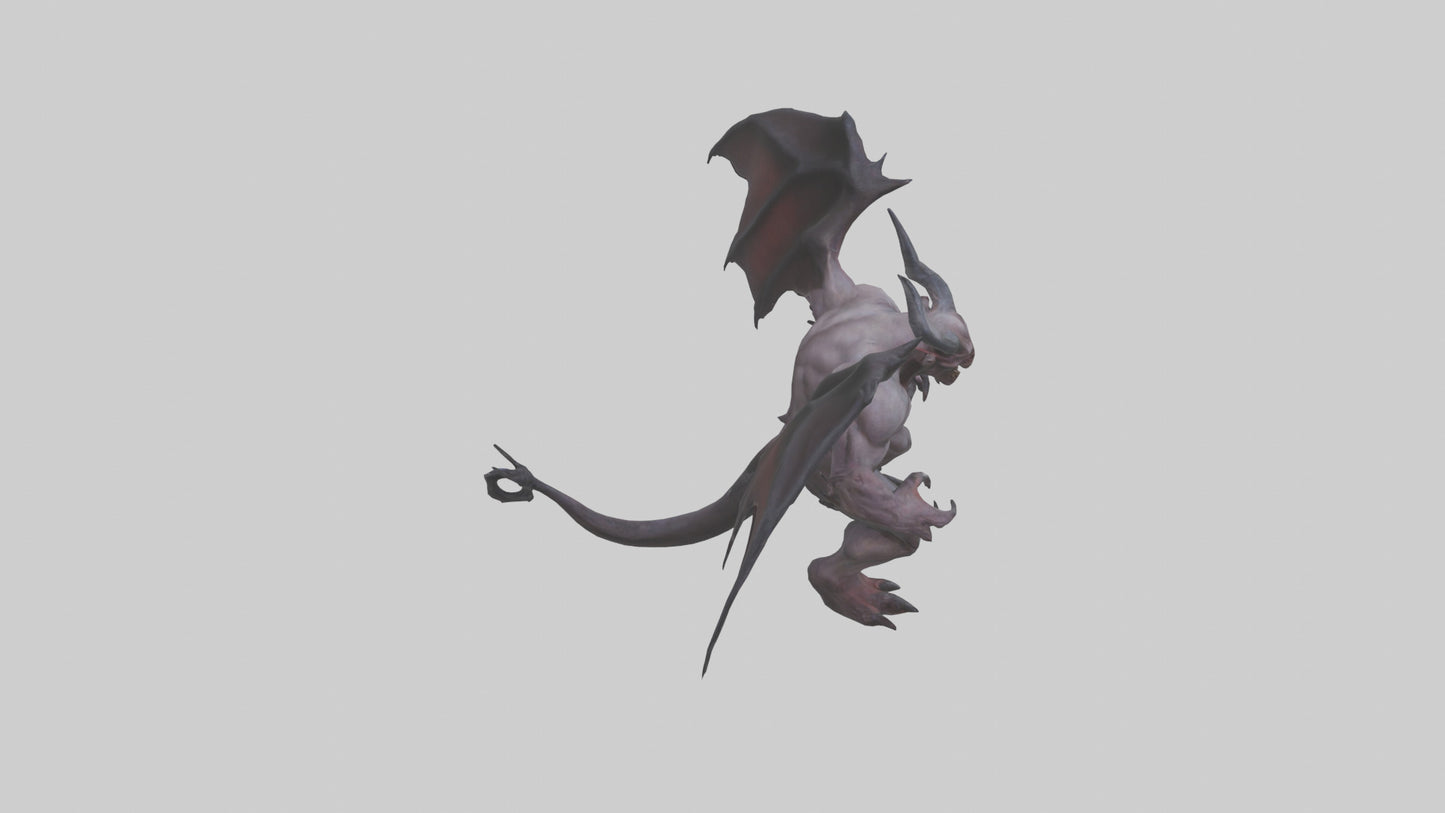 3D model Fearsome Demon model VR / AR / low-poly