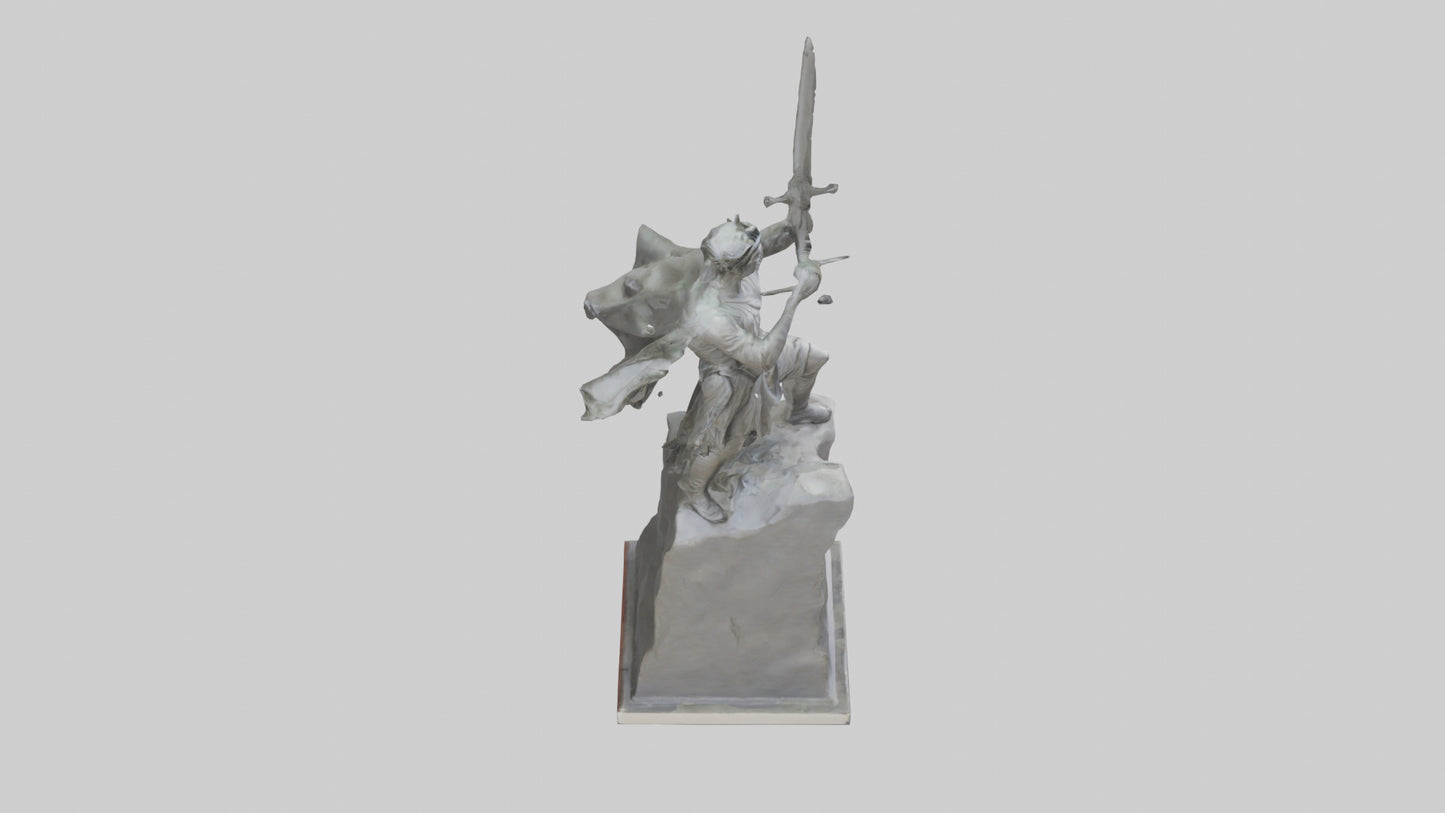 Fighter of Liberty Sculpture model 3D model