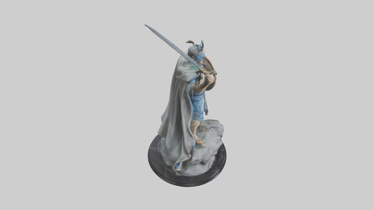 Fighting Hero Statue model 3D model