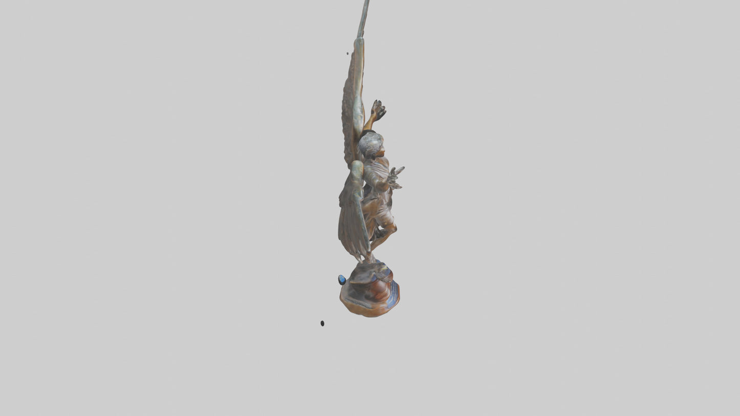 3D model Flight to Freedom statue model VR / AR / low-poly