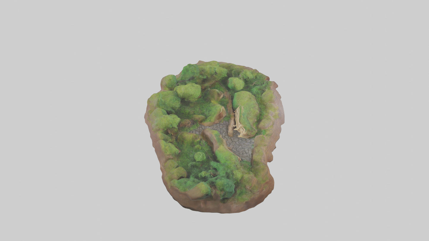 Forest Pathway Sculpture model 3D model
