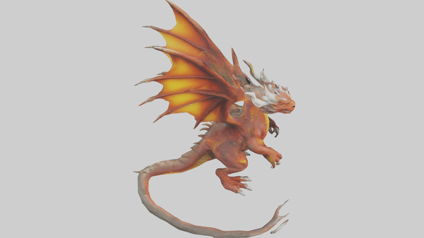 Forestfire Dragon model 3D model