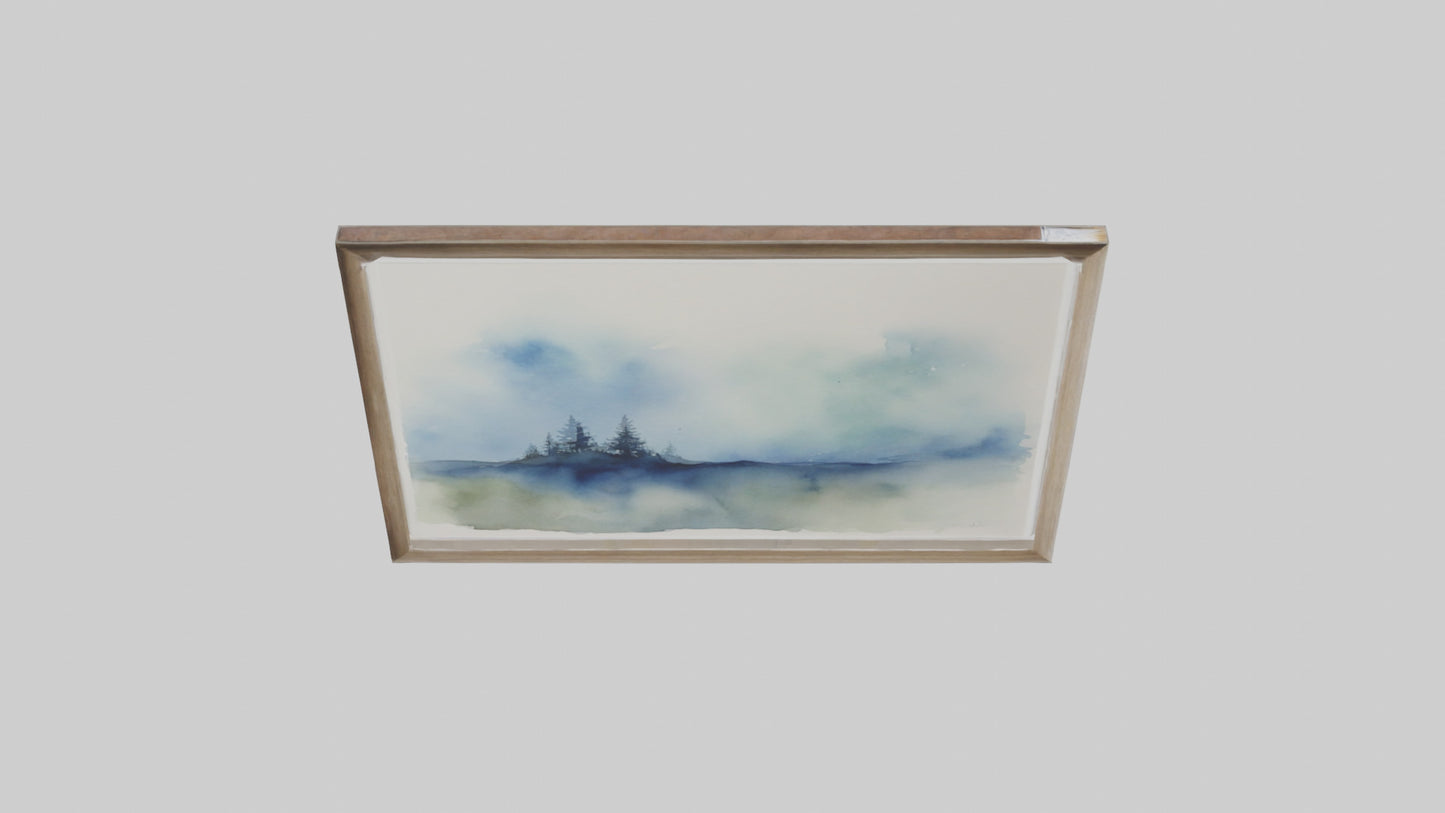 Framed Watercolor Art VR / AR / low-poly