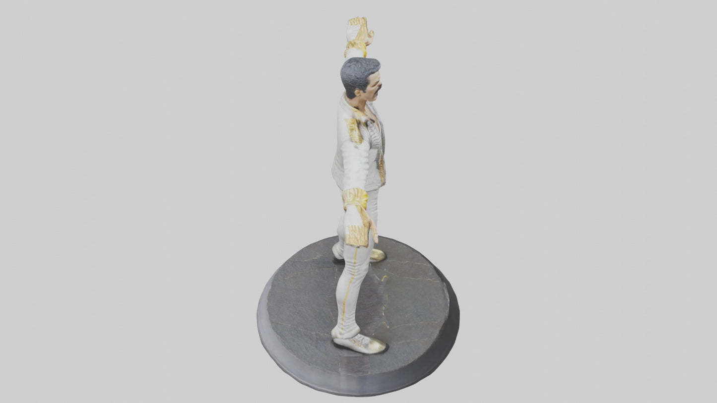 Freddie Mercury statue model 3D model