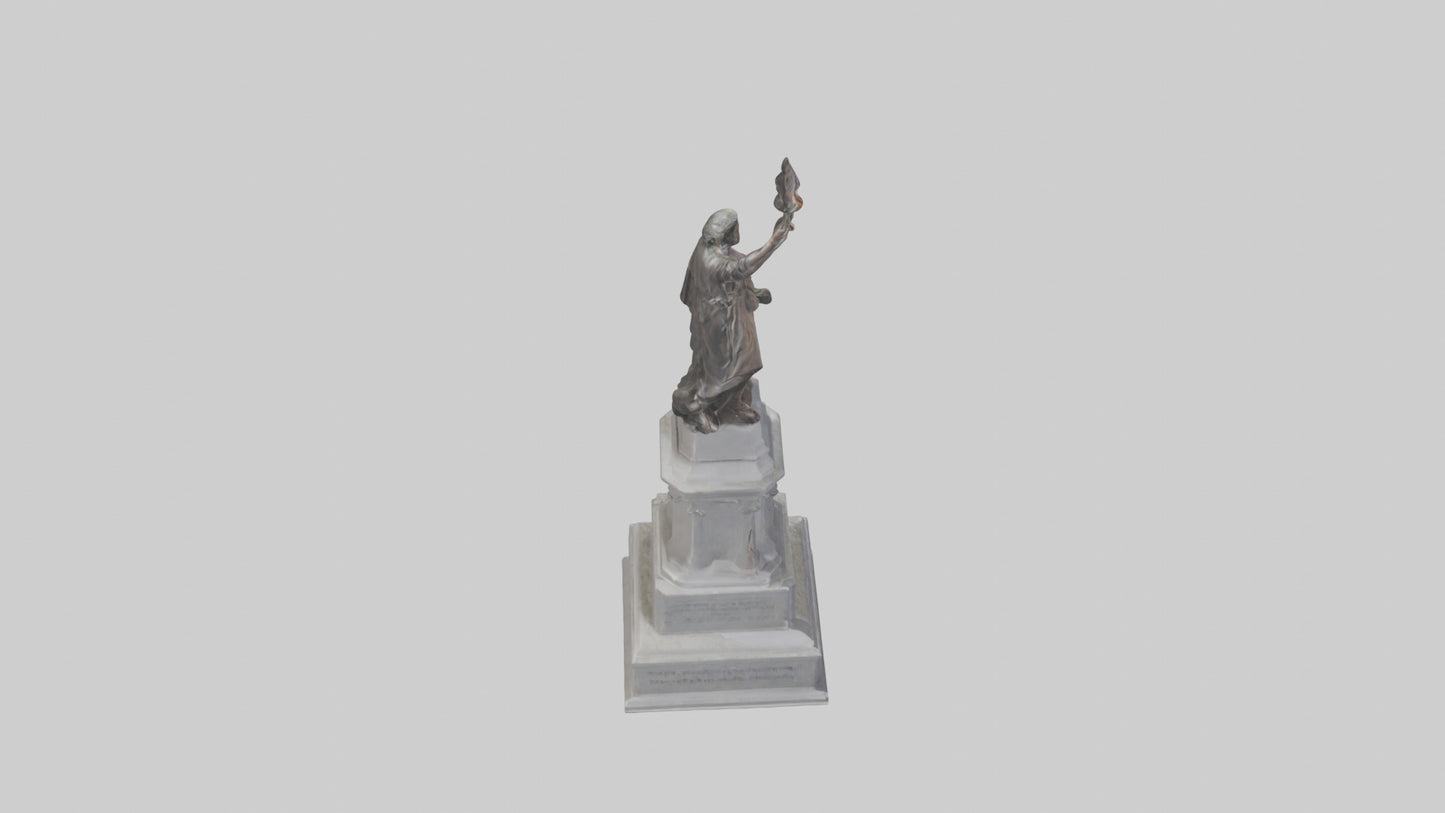 3D model Freedom of the People monument model VR / AR / low-poly