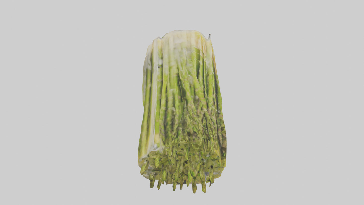 Frozen Asparagus Pack model 3D model