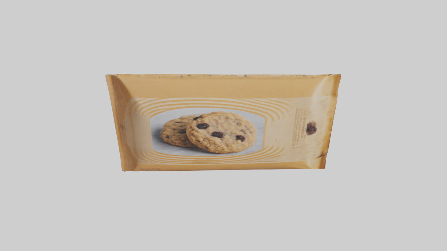 Frozen Oatmeal Raisin Cookies Pack model 3D model