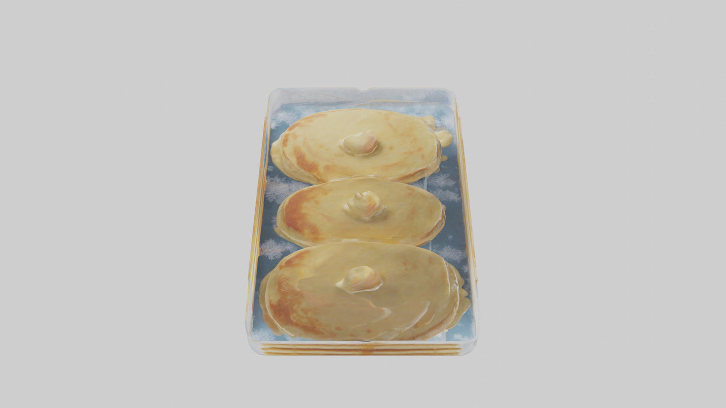 Frozen Pancakes Pack model VR / AR / low-poly