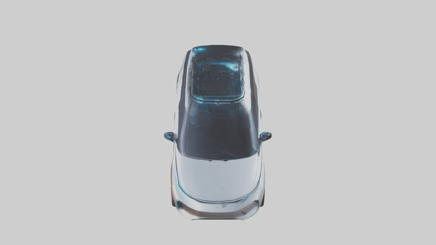 Futuristic Autonomous SUV model VR / AR / low-poly