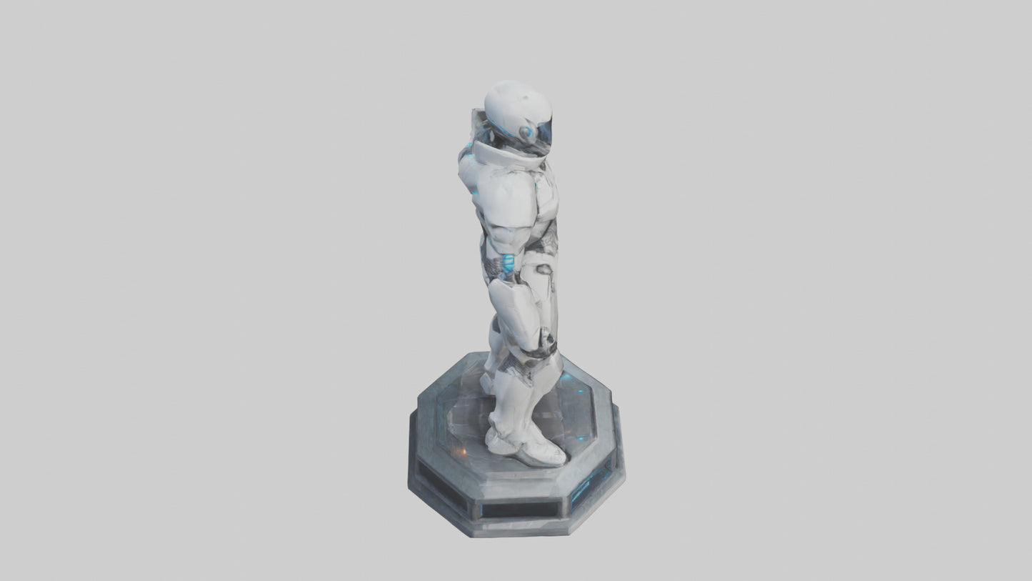 Futuristic Defender statue model 3D model
