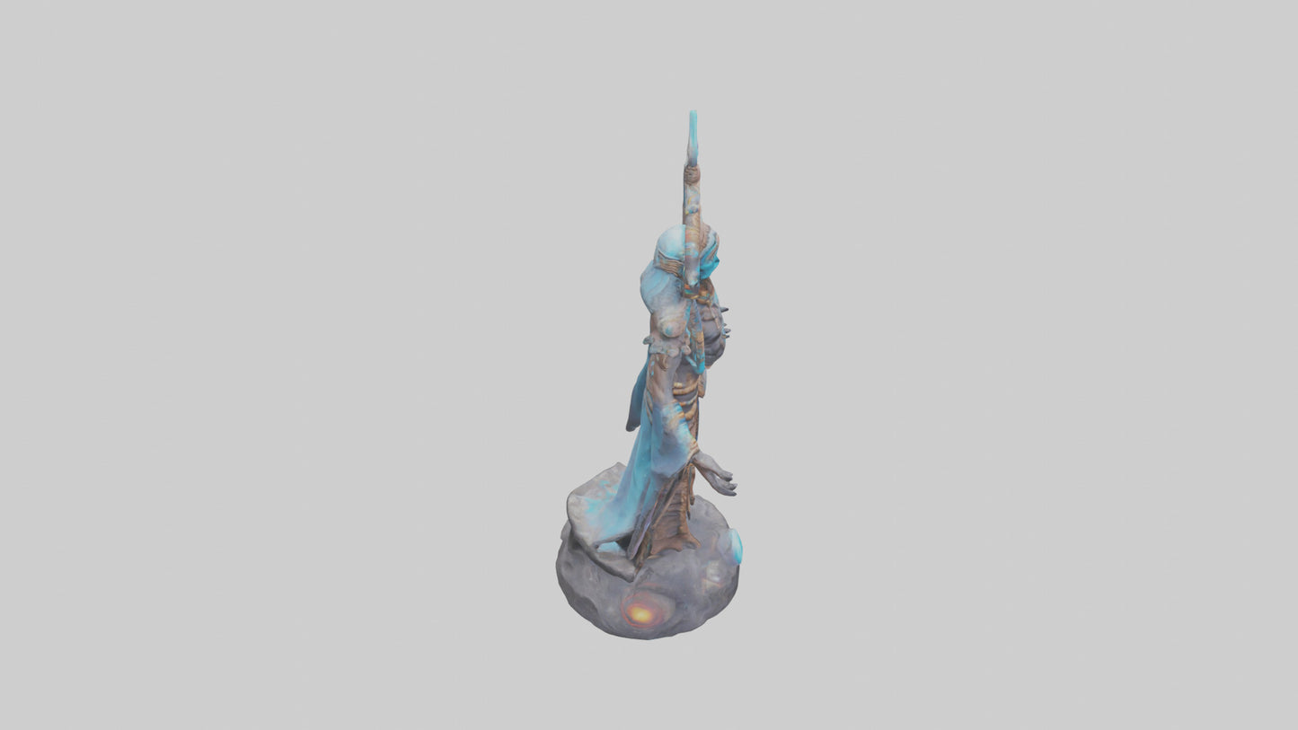 Galactic Shaman statue model 3D model