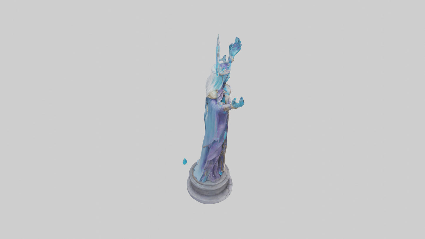 Galactic Sorceress statue model 3D model