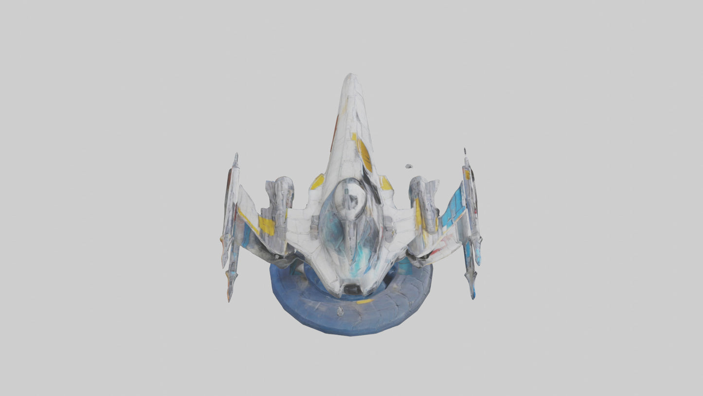 Galactic Starfighter statue model 3D model
