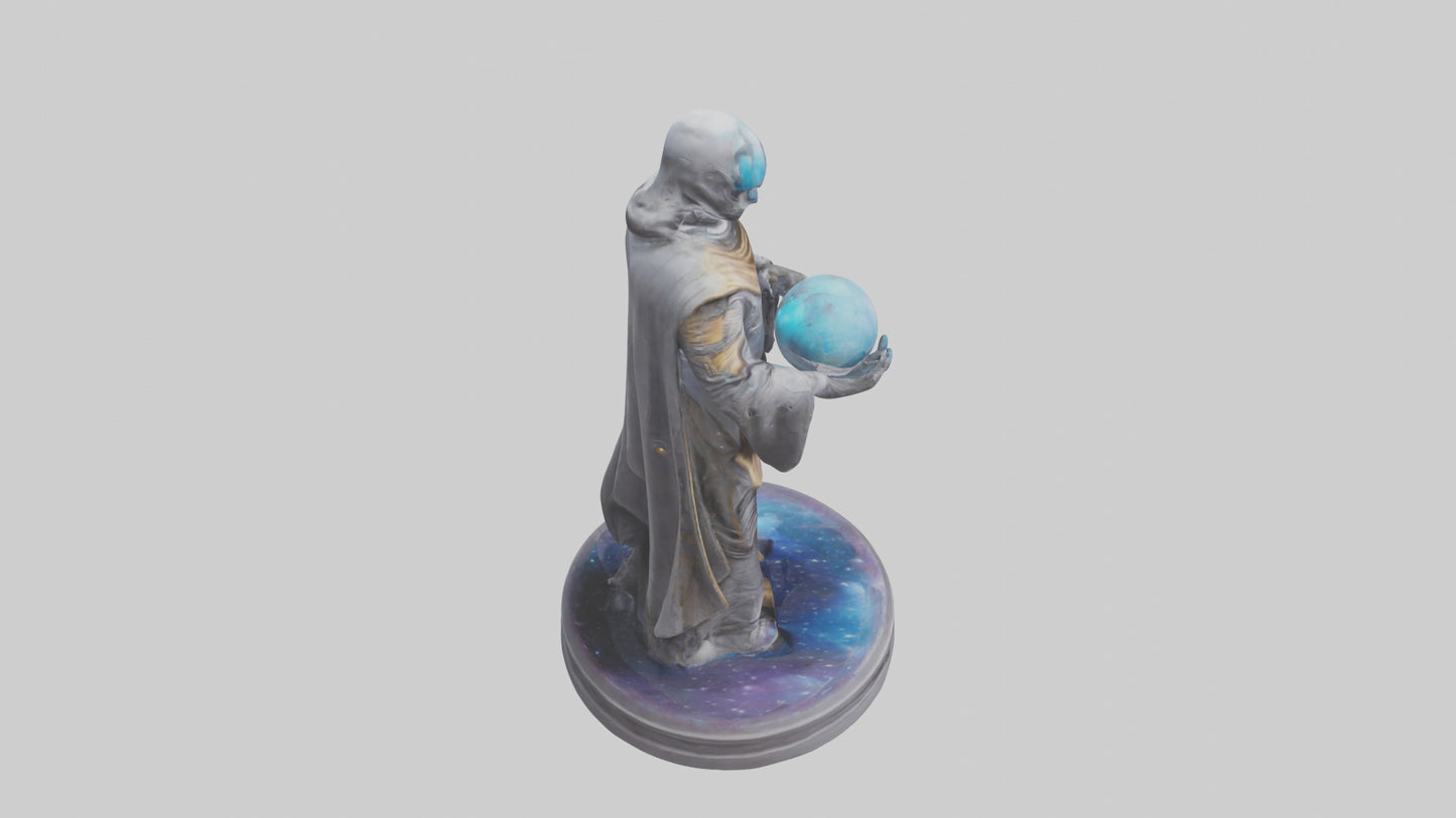 Galactic Wanderer statue model VR / AR / low-poly