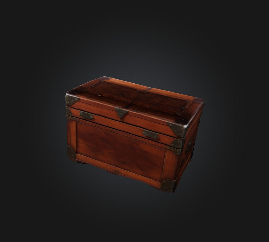 3D model game chest 2 VR / AR / low-poly