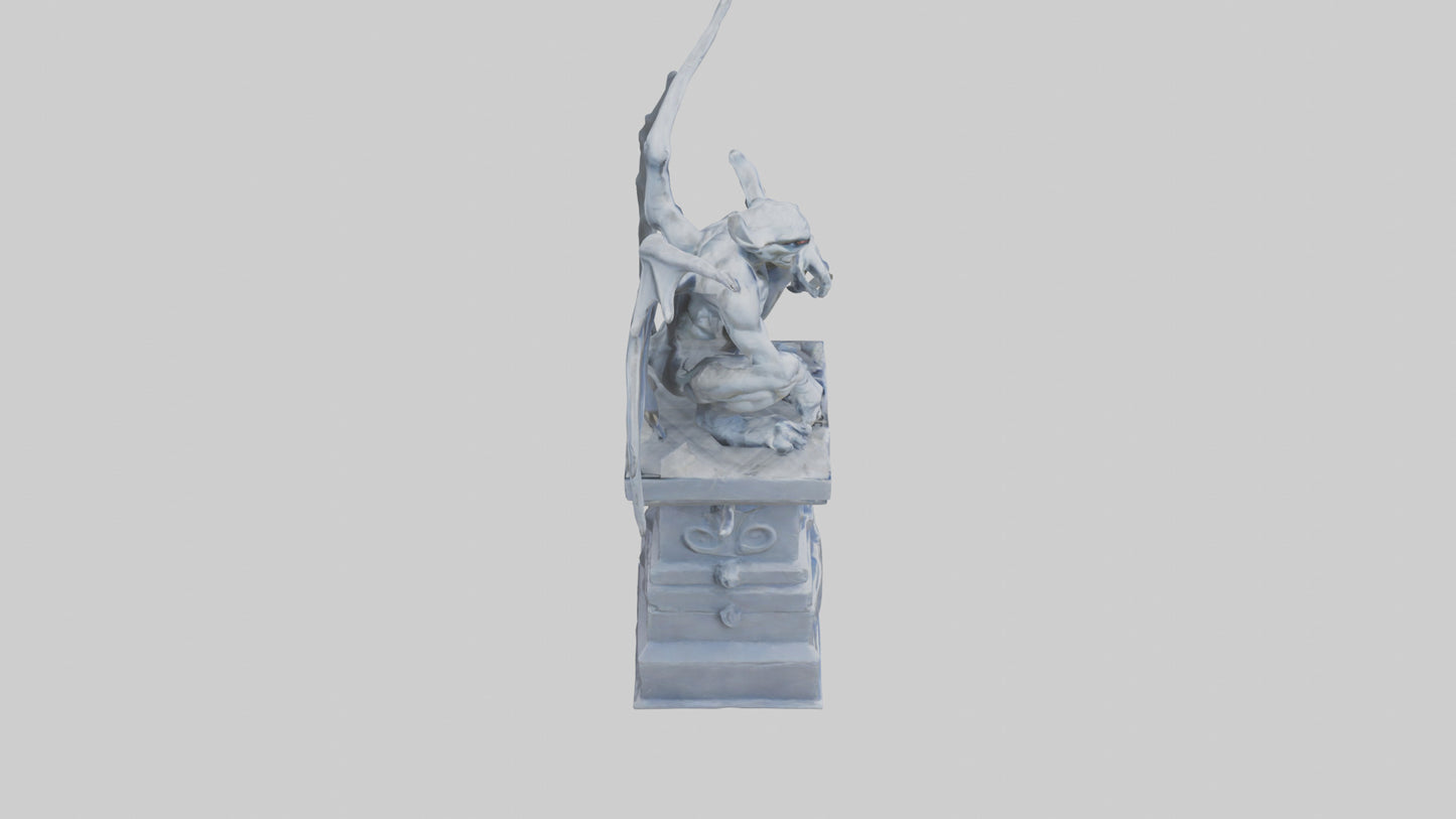 Gargoyle Guardian statue model 3D model