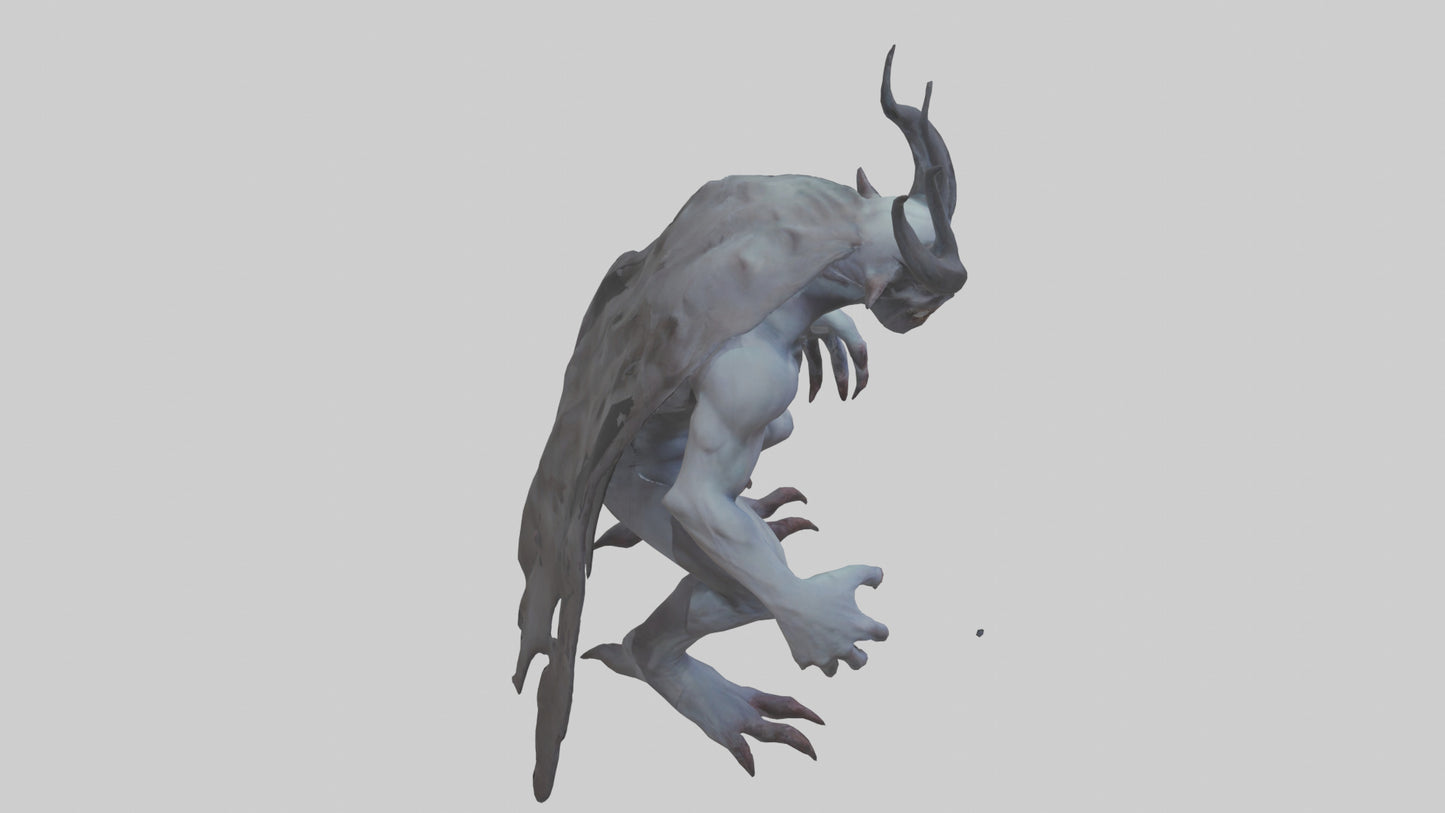 3D model Ghastly demon model VR / AR / low-poly