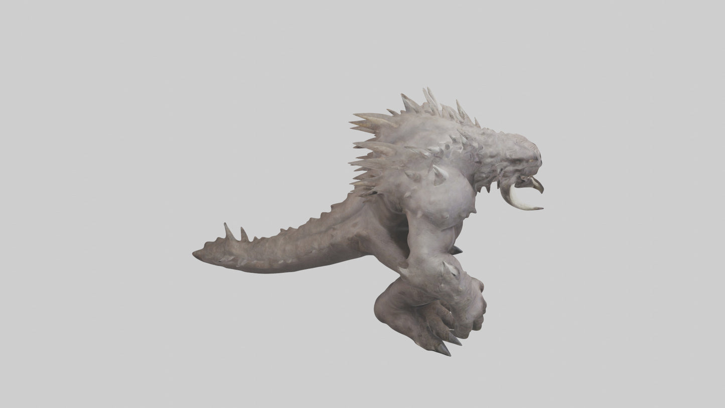 Giant Behemoth model VR / AR / low-poly