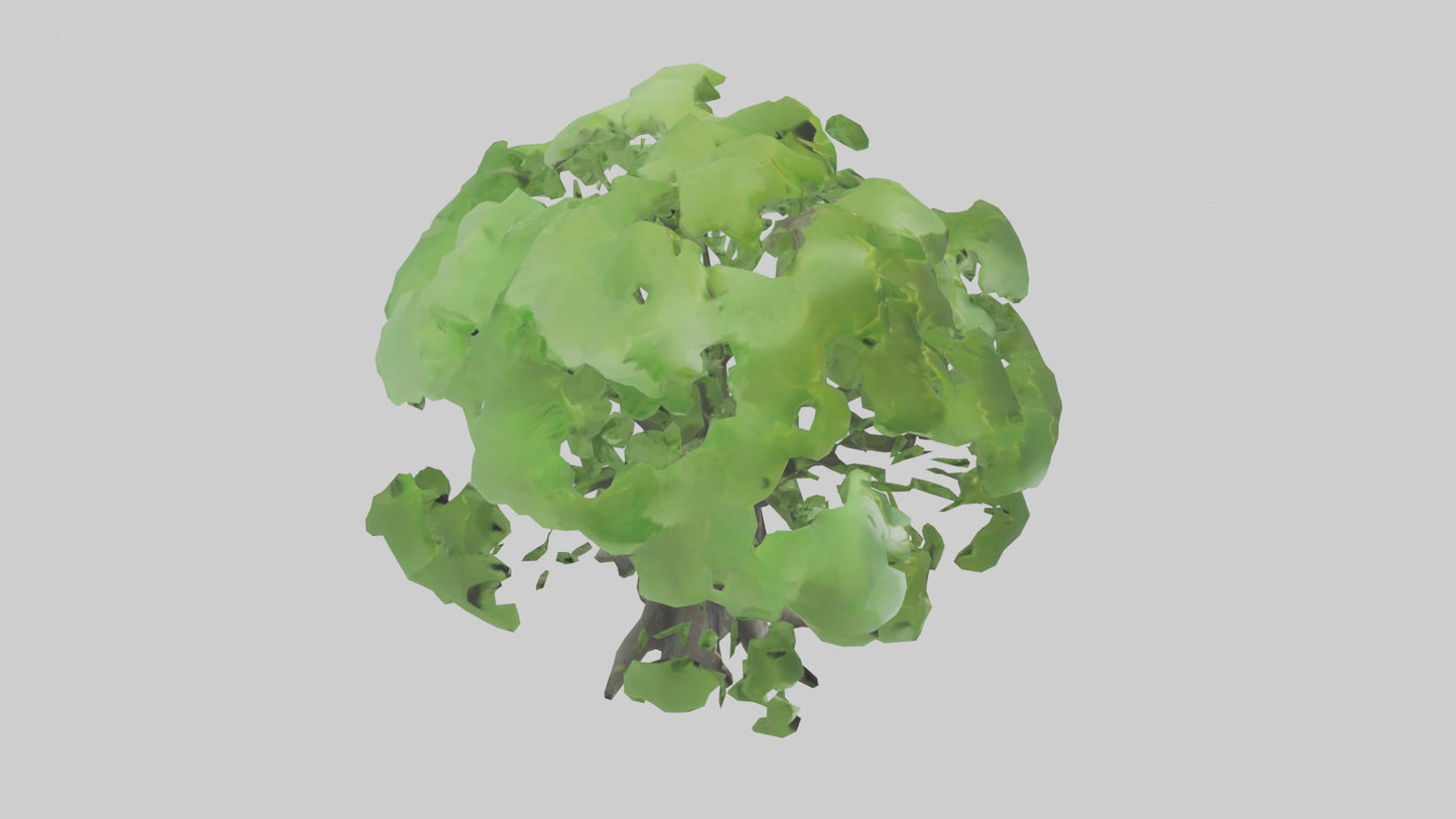 3D model Ginkgo tree model VR / AR / low-poly
